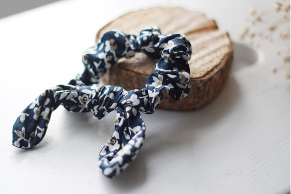 Chouchou Enfant Constance Liberty Bleu Marine