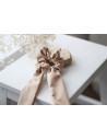 scrunchie Ruban Lizy Beige