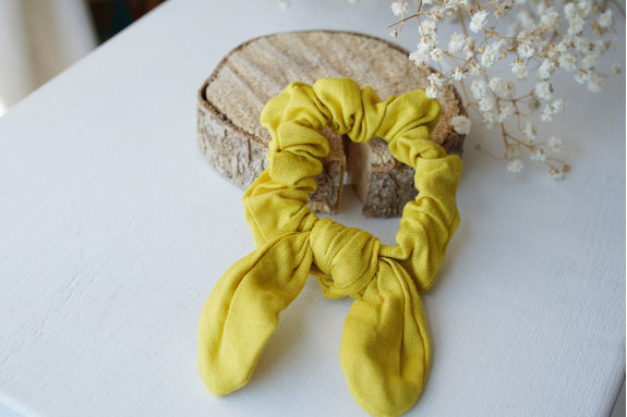 Chouchou Enfant Constance Jaune Vif