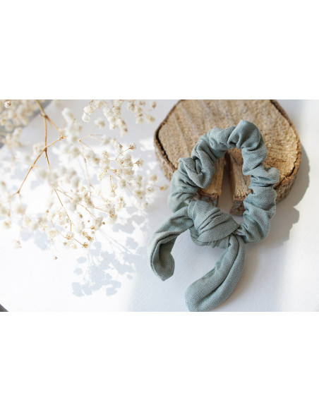 Chouchou Enfant Constance Vert Eucalyptus