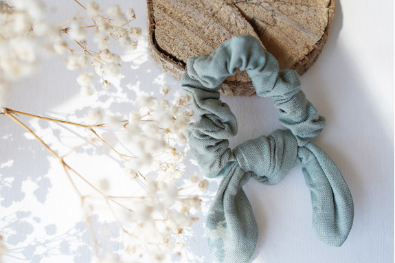 scrunchie kids Constance Vert Eucalyptus