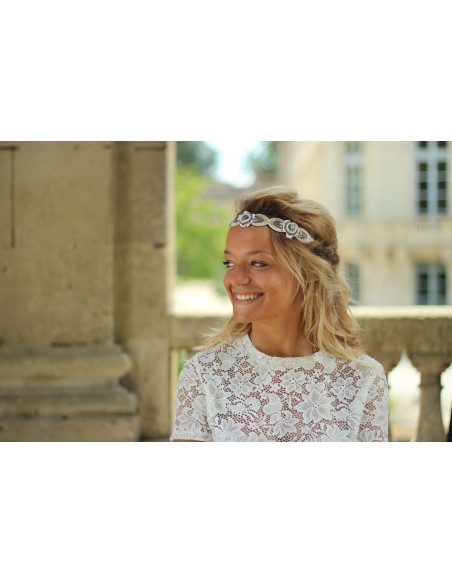 Bandeau Bijou Nina Blanc