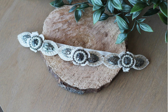 Bandeau Bijou Nina Blanc