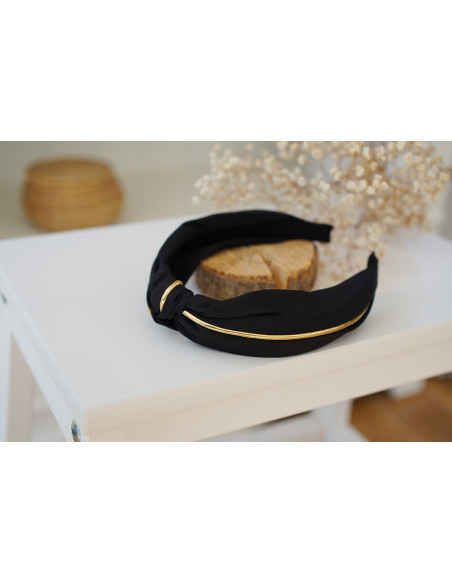 Joe headband Black and gold