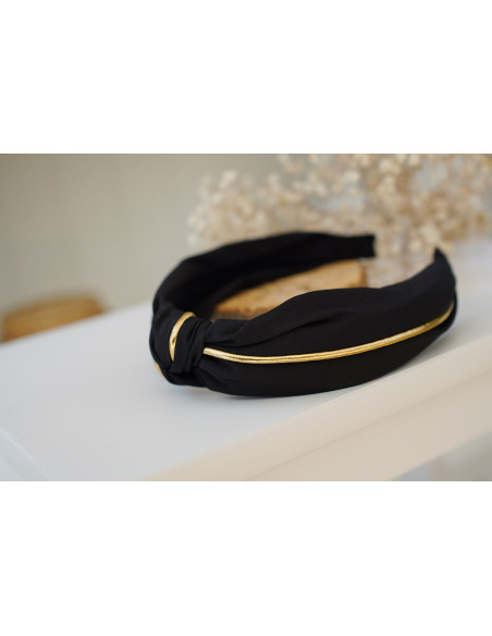 Joe headband Black and gold