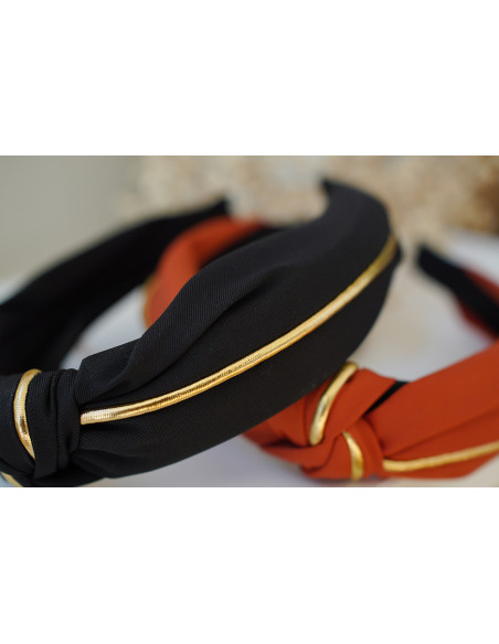 Joe headband Black and gold