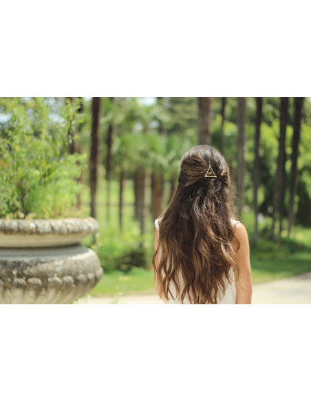 Barrette Jade Dorée