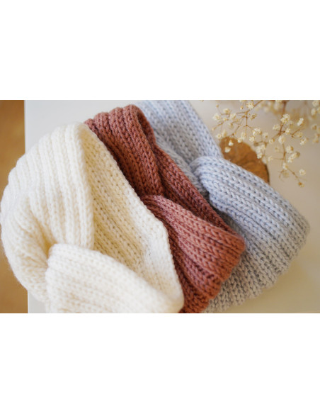 headband Laine Isae Blanc