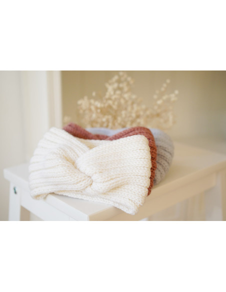 headband Laine Isae Blanc