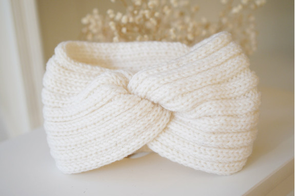 headband Laine Isae Blanc