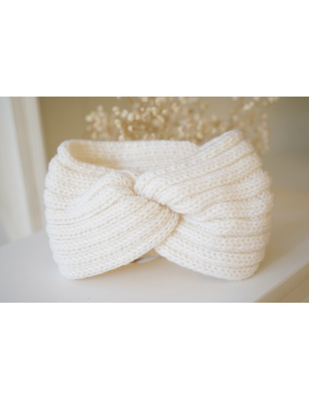headband Laine Isae Blanc