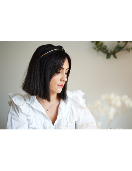 Joe headband Black and gold