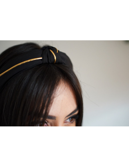 Joe headband Black and gold