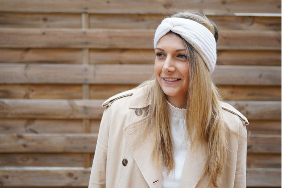 Bandeau Laine Isae Blanc