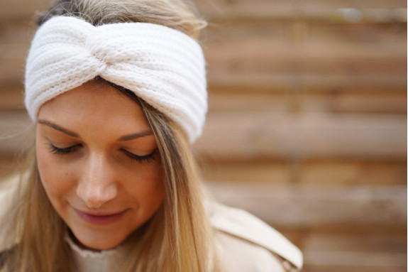 Bandeau Laine Isae Blanc