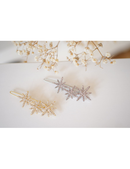 Barrette Erella Étoiles Argeentées