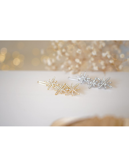 Barrette Erella Étoiles Argeentées
