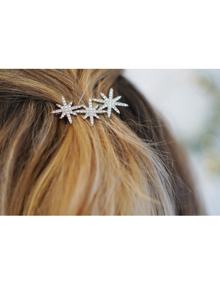 Barrette Erella Étoiles Argeentées