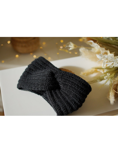 Bandeau Laine Isae Noir