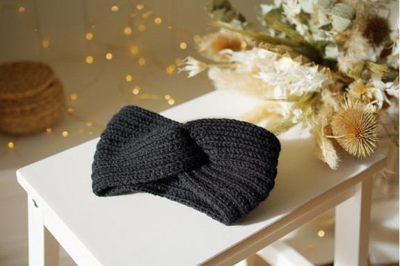 Bandeau Laine Isae Noir