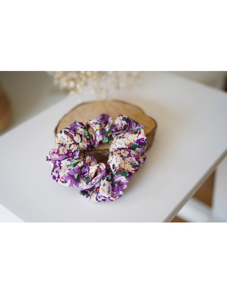 scrunchie Yvette Fleuri Mauve