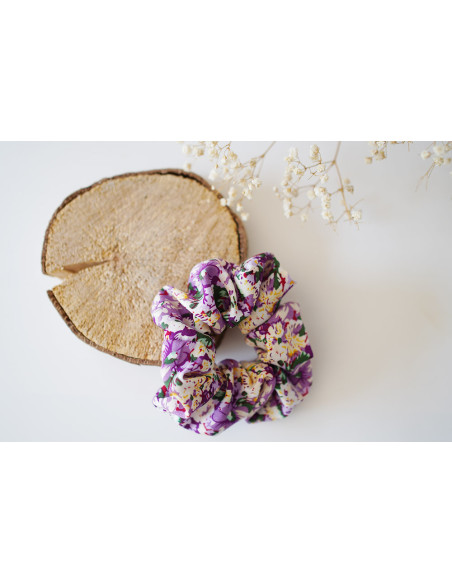 scrunchie Yvette Fleuri Mauve