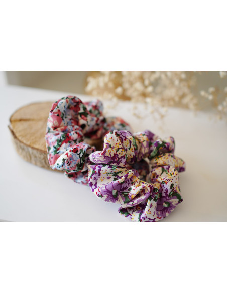 scrunchie Yvette Fleuri Mauve
