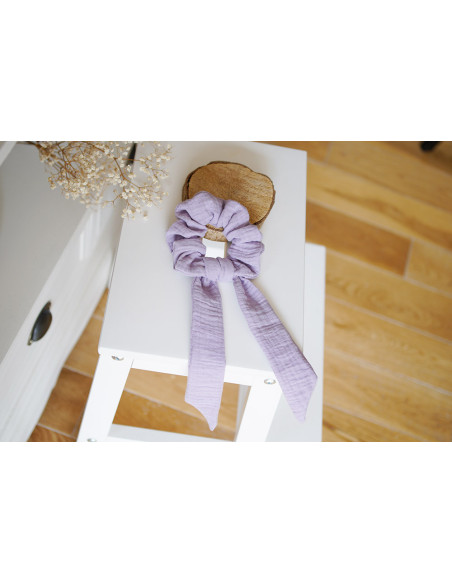 scrunchie Ruban Catherine Lilas