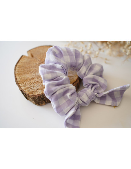 scrunchie bow Jean Vichy Lilas