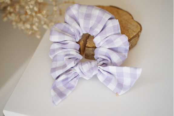 scrunchie bow Jean Vichy Lilas