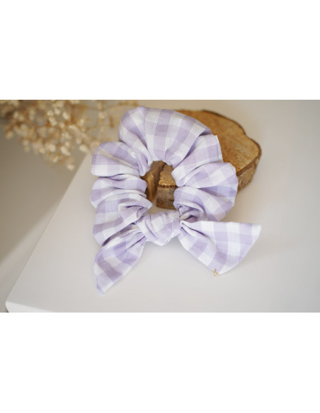 scrunchie bow Jean Vichy Lilas