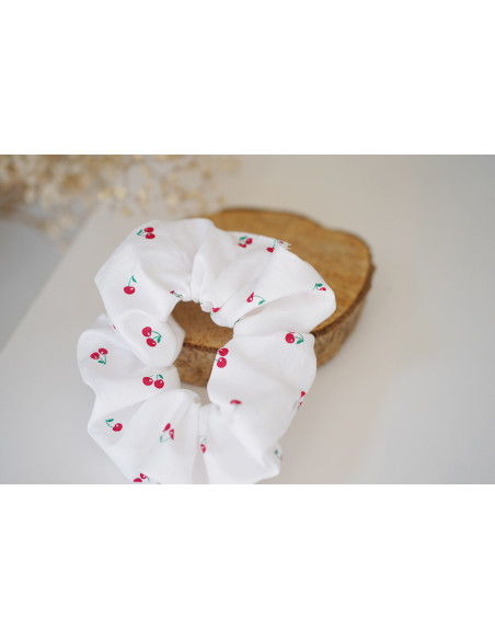 Chouchou Cerise Rouge et Blanc