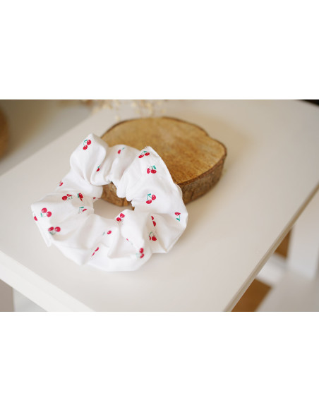 Chouchou Cerise Rouge et Blanc