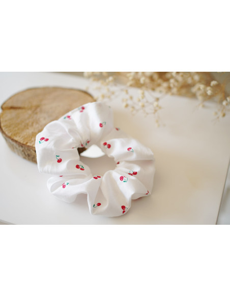 Chouchou Cerise Rouge et Blanc