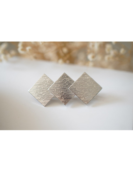 Barrette Colette Argentée Losange