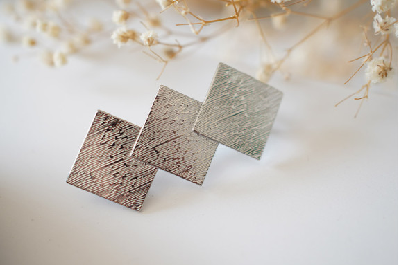 Barrette Colette Argentée Losange