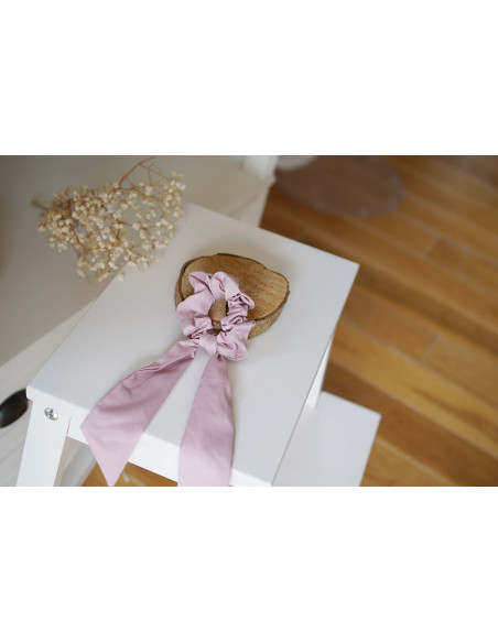 scrunchie Ribbon Lizy Pale Pink