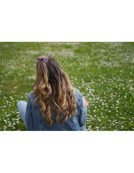 scrunchie Yvette Fleuri Mauve