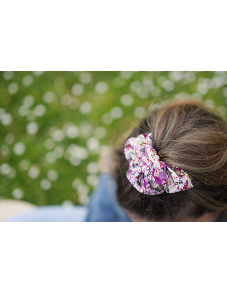 scrunchie Yvette Fleuri Mauve