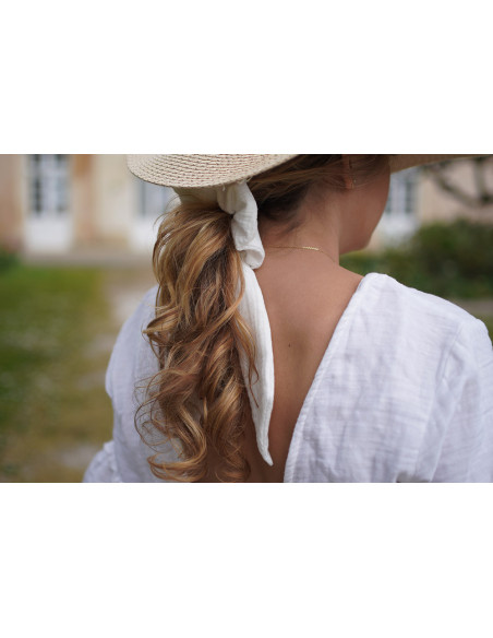 Chouchou Ruban Catherine Blanc