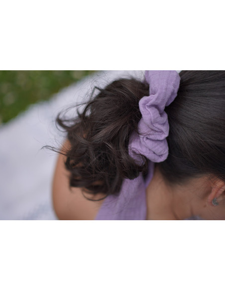 scrunchie Ruban Catherine Lilas