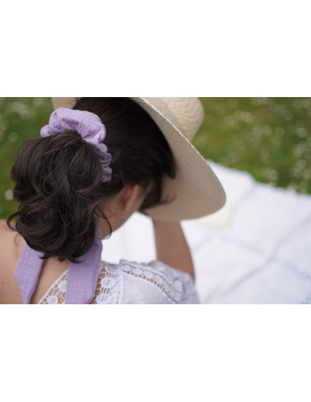 Chouchou Ruban Catherine Lilas