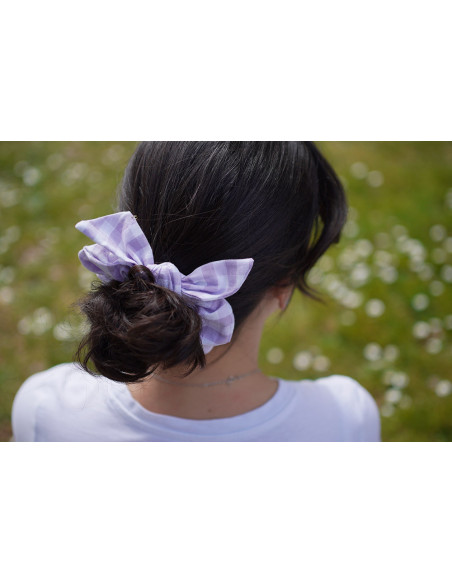 scrunchie bow Jean Vichy Lilas