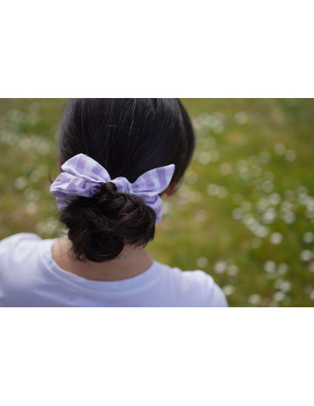 scrunchie bow Jean Vichy Lilas