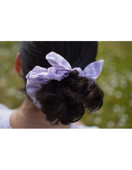 scrunchie bow Jean Vichy Lilas