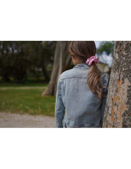 scrunchie Jean Vichy Rose