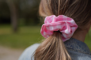 scrunchie Jean Vichy Rose 2