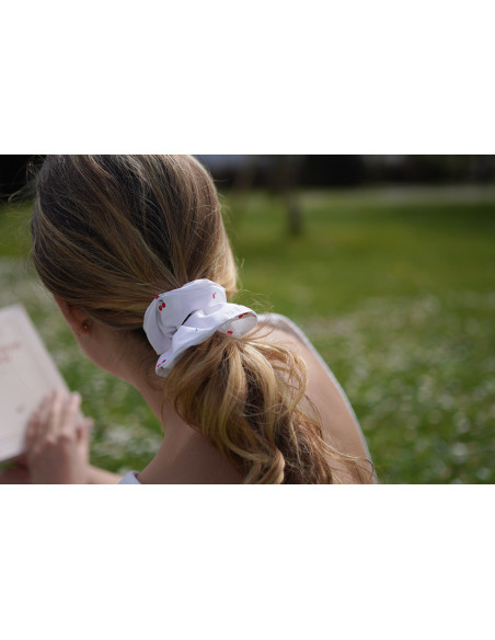 Chouchou Cerise Rouge et Blanc