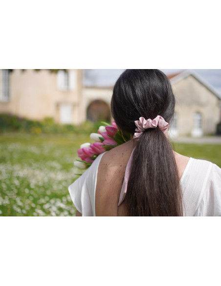 scrunchie Ribbon Lizy Pale Pink
