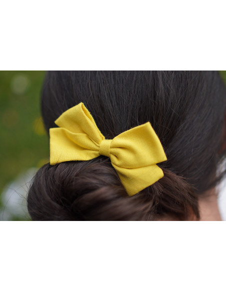 Barrette Irène Petit Noeud Jaune
